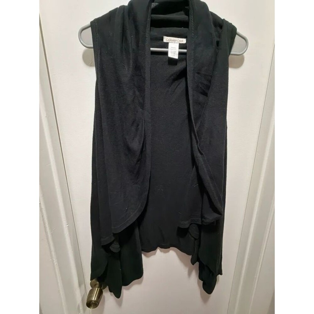 Coldwater Creek Black Cardigan Vest 22/24
